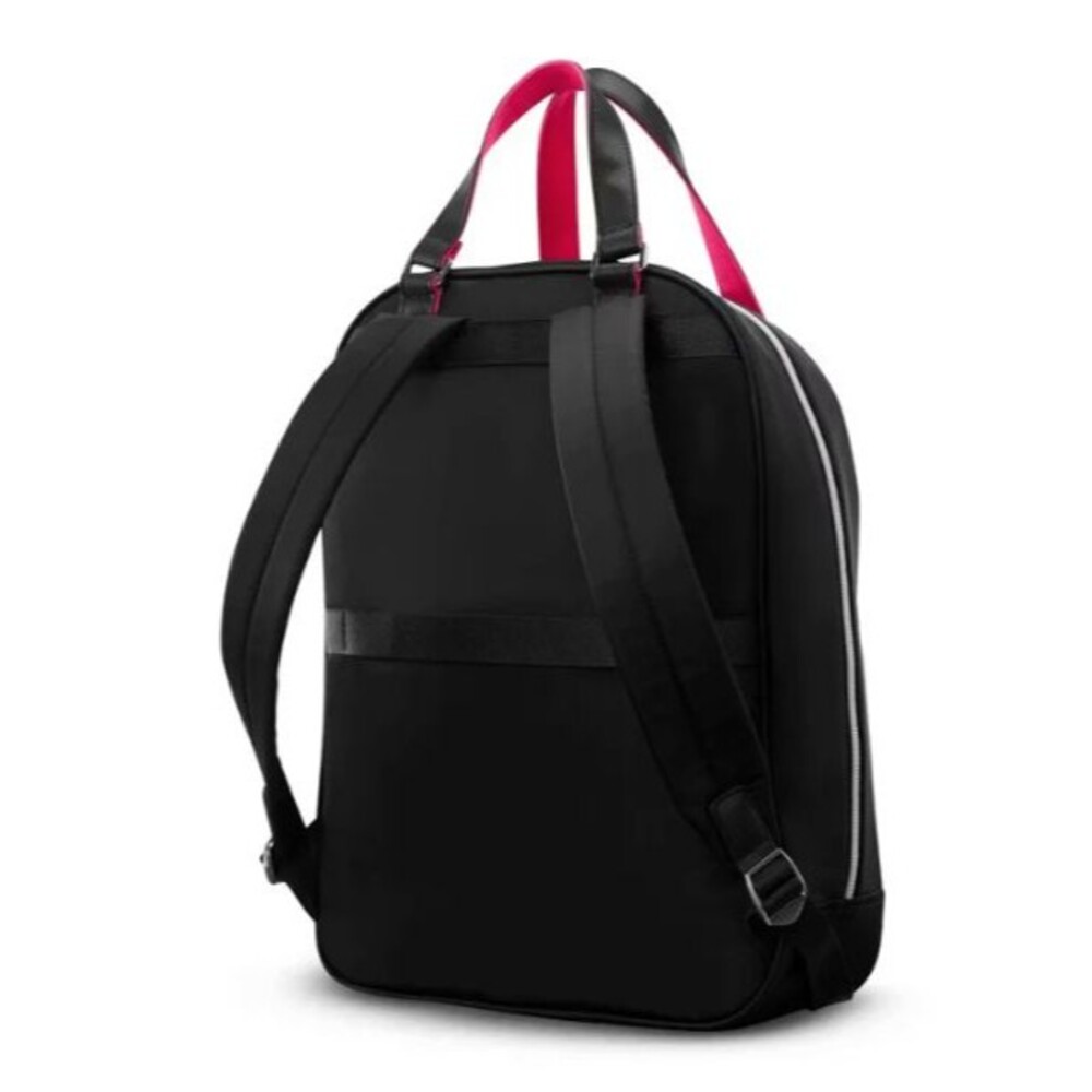 SJP Sarah Jessica Parker 16" RFID Convertible Laptop Backpack - Black/Candy Pink - Picture 3 of 12